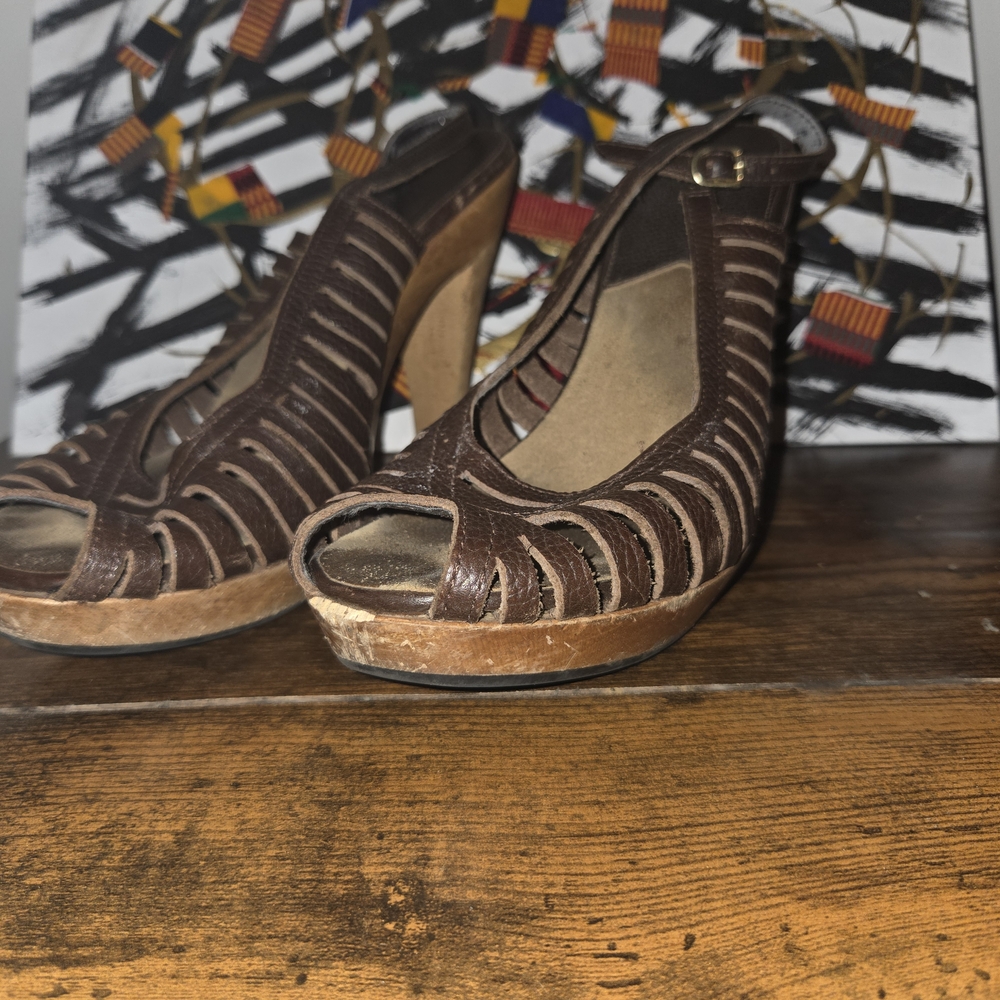 Michael Kors Brown Platform Sandals
